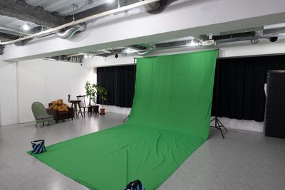 グリーンバック - studio akegure 自然光＆ストロボで思いのままに撮れる! リバーサイド撮影スタジオの室内の写真