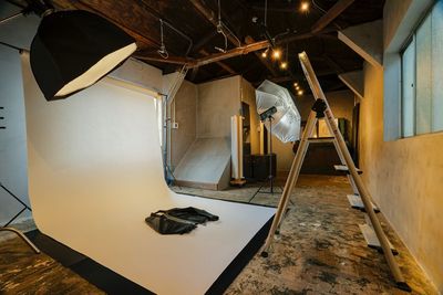 物撮りもできます。
フラッシュトリガーはGodox XPro-S(Sony用) - Studio BDS カフェに併設されている雰囲気のある撮影スタジオ／展示会スペースの設備の写真