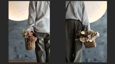 人物でも商品でもここでしか撮れない作品になります - studio owl アールデコお茶の水店｜撮影スタジオ お月さまと超大型ドライフラワー造形で撮影できるフォトスタジオの室内の写真