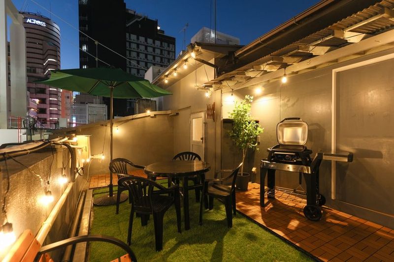 難波【屋上BBQ】難波駅6分/最大12名/貸し切り - 　BBQテラス心斎橋