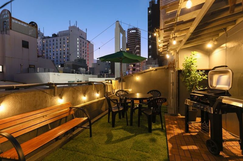 難波【屋上BBQ】難波駅6分/最大12名/貸し切り - 　BBQテラス心斎橋