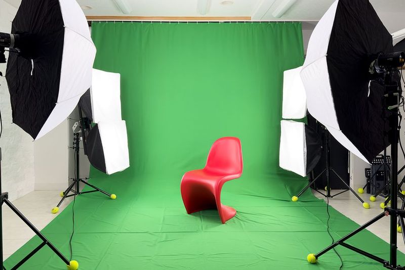 YouTube、TikTok用の大型クロマキー背景（横幅3m✖︎高さ2.4m✖︎長さ3.5m）での撮影が人気です。準備は超簡単で、照明や器材も充実！ - nano photo studio（旧スタジオスイッチ） 写真・動画撮影スタジオの室内の写真