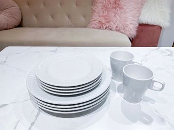 お皿、ティーカップ - Ally(アリー)名古屋栄 Ally(アリー)名古屋栄💖栄＆矢場町5分、新築のキレイな内装の設備の写真