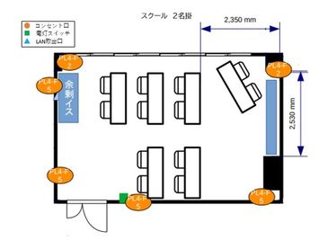 ふれあい貸し会議室 飯田橋新陽 ふれあい貸し会議室 飯田橋F リロの会議室の室内の写真