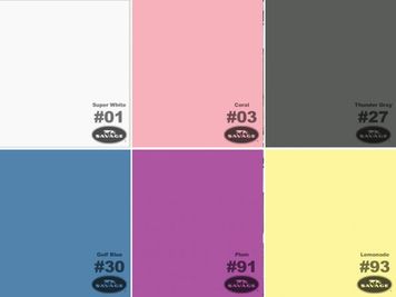 背景紙のカラーは6色 - TCEスタジオ（4F） 【深夜パック】レンタルスタジオ（４F）の設備の写真