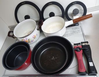 鍋の種類 - Y's　house キッチン付きレンタルスペースの設備の写真