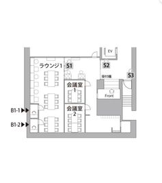 THE HUB 心斎橋 コワーキングスペース【会話可能エリア】の室内の写真
