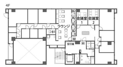 THE HUB 横浜桜木町 コワーキングスペース【会話可能エリア】の室内の写真