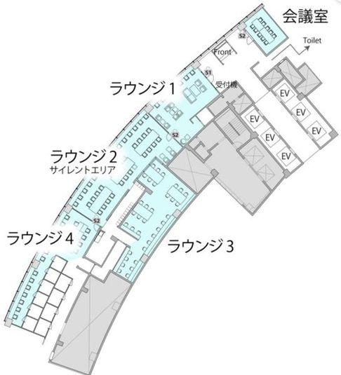 コワーキングスペース【会話可能エリア】 - THE HUB 東京ベイ有明ワシントン