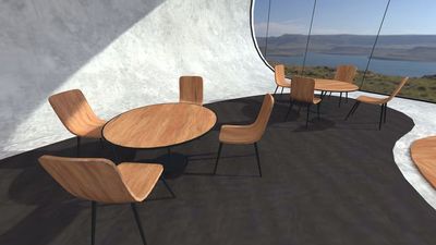 4人掛けテーブル×２ - METAGOレンタルスペース コミュニケーションラウンジAの室内の写真