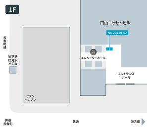 テレキューブ 円山ニッセイビル 204-01の室内の写真