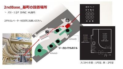 パセーラ２F　基町SYNC HUB内 - 【2ndBase_基町】 完全個室ブース（定員1名）No.2の入口の写真