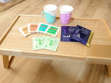 コーヒー、お茶、ハーブティーはご自由にどうぞ！！ - アロマ・ド・クリエ上野 【上野駅近】直前予約・1日利用OK！マッサージ・指圧に最適！の設備の写真