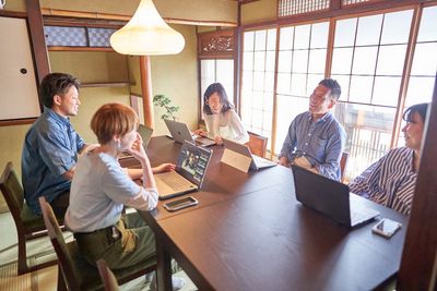 京都らしい空間もお楽しみください - SIGHTS KYOTO 【8名様まで】祇園の中のミーティングルーム［会議室/2階］の室内の写真