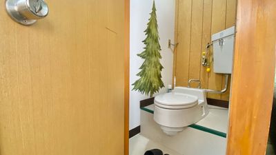 洋式トイレ。流水音発生器あります🌿 - レンタルスペース『ナチュラ』 ナチュラルポップなおうちスペース「Natura（ナチュラ）」の設備の写真