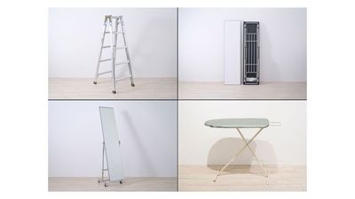 脚立、折りたたみテーブル、スタンドミラー、アイロン台 - スタジオスピア 充実の撮影機材&キッチン！神楽坂・江戸川橋 キッチンスタジオの設備の写真