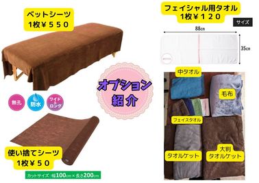 オプション紹介一部です。 - RETREAT LUAレンタルルーム 鍵付き完全個室の設備の写真