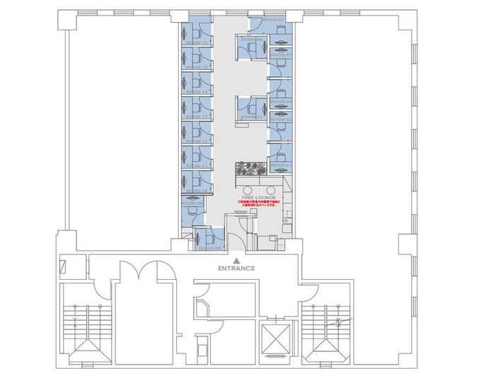 H¹T西葛西（サテライト型シェアオフィス） ROOM W 01の室内の写真