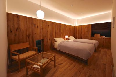 間接照明が美しい寝室 - graf studio キッチン付き レンタルスタジオ・レンタルスペースの室内の写真