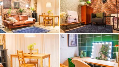 (白ホリ・スタジオスペース / 夜) 多種多様な背景・家具をご用意しているので、様々なカットの撮影を一度にすることができます - in the house / Nishiwaseda Emporium / 白ホリ＆ハウススタジオ併設の室内の写真