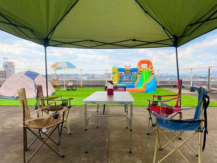 久留米中心部！ビル４階の屋上レンタルスペース - KAKEHASHI　ビル