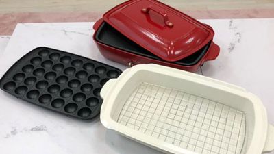 BRUNOホットプレート(たこ焼きプレート・深鍋付き) - 東梅田駅出口徒歩2分！24時間OK！ チルナログ大阪梅田03の設備の写真