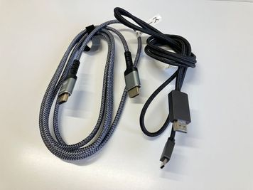 プロジェクターの接続ケーブルは、HDMI・TypeCがあります。 - 川口駅前とらのワークスペース 川口駅前とらのスペース ３０２の設備の写真