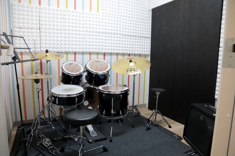 ドラム練習に最適 - ドリームスタジオ西大島 西大島スタジオD　ドラム練習用スタジオの室内の写真