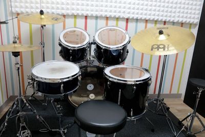 ドラムセット常設 - ドリームスタジオ西大島 西大島スタジオD　ドラム練習用スタジオの設備の写真