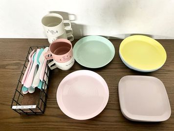 ベビー・キッズ用食器もあります☆ - わくわくスペース　あつまるべ キッチン付きレンタルスペースの設備の写真