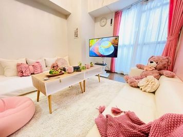 〈フェリス梅田 〉梅田徒歩💗 IKEA人気毛布カバー&ラグ新調❣リングライトも設置✨ゴミ捨て無料！Fire TV📺 - フェリス梅田