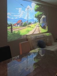 プロジェクターで天井や壁に大画面投影してロマンチックに遊ぼう🥰 - shiro町田 町田駅で人気なレンタルスペース【shiro町田】の室内の写真