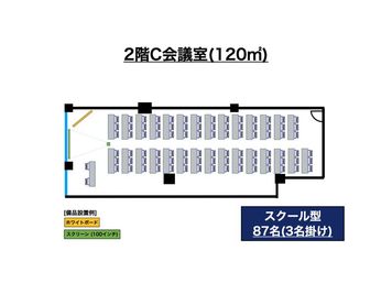 スタンダード会議室　六本木一丁目店 2階C会議室の室内の写真