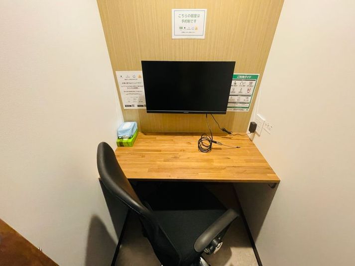 いいオフィス中野 【中野駅徒歩1分】1名個室（ブース9）の室内の写真