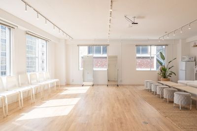 ウォーキング・着付けなどのレッスンに - ひろこばぁちゃんのスペース名古屋店 16～30名様専用の室内の写真