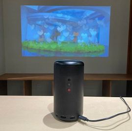 ポータブルプロジェクター貸出可能。
(接続機器・再生機器は要確認) - Cozy Cafe & Bar beyond 飲食物完全持込型スペース貸切＊勉強会や撮影、ワークショップにもの設備の写真