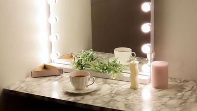 メイク直しブースです！お客様にも好評な店内となっております◎ - THE Same  レンタル／シェアサロンTHE Same渋谷の設備の写真