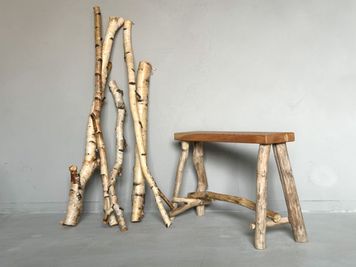 本物の白樺の木と流木椅子 - スタジオGENKI スタジオ　GENKIの設備の写真
