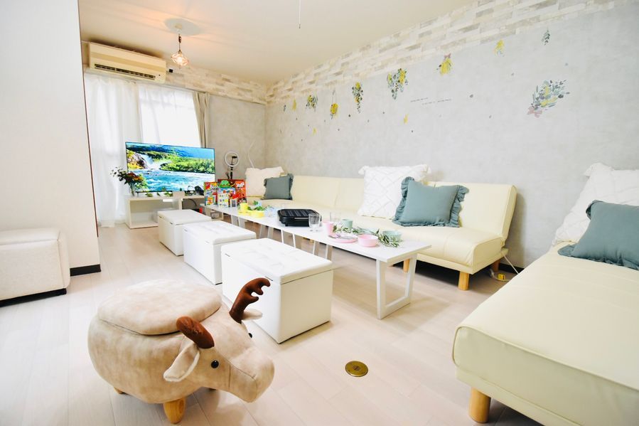 引き取り限定‼️ 座卓 鍋用コンロ付き 木目調四本脚 大阪市中央区