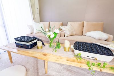 現在グランデサイズ（白いほう）のみです。青のホットプレートはありません - レンタルスペース VOGUE横浜 💎高級感あふれるエレガントなインテリアのレンタルスペースの設備の写真