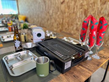 高槻ベース　室内バーベキュー  【室内バーベキュー🍖高槻ベース　一軒家貸切】15名迄利用ＯＫの室内の写真