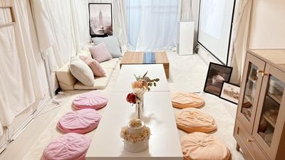 24H利用可⭐️シュシュ南久屋💕最大13名パーティ✨女子会 リニューアル推し活💕誕生日会💕DVD鑑賞💕最大13名[S]の室内の写真