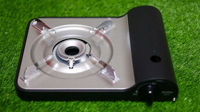 カセットボンベはご自身で用意してください
都市ガスは利用できません - テントヒュッテ おしゃべり会🍺/ボードゲーム🎲/ママ会・女子会の設備の写真