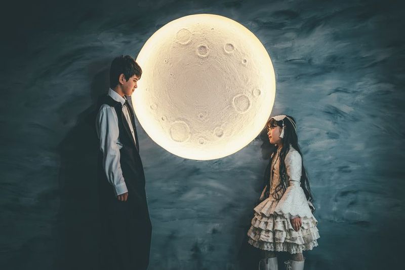 お月さまと超大型ドライフラワー造形で撮影できるフォトスタジオ - studio owl アールデコお茶の水店｜撮影スタジオ