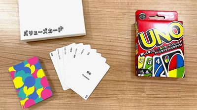 自分の価値観や相互理解を深めるバリューズカード・仲間と一緒に盛り上がるUNOもご用意。歓迎会やワークショップにもオススメ。 - 【新大阪】セミナーや研修に◎貸会議室・レンタルスペースCota 【徒歩4分】会議や研修に使えるおしゃれなオフィスビルの多目的空間の設備の写真