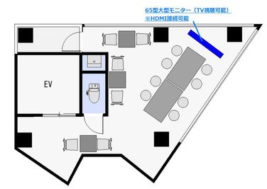 GOZAR九段下｜2024年7月に２フロア同時オープン GOZAR九段下 KURO 9F | 九段下駅4分の室内の写真
