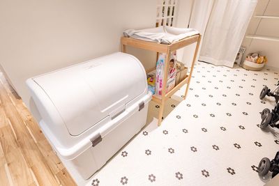 おむつ台をバックヤードにご用意しております。
オプション追加でゴミ捨ても可能です✨ - BUNNY PARTY🐰(バニーパーティー) milk party 馬喰町店【〜10名様まで】の室内の写真