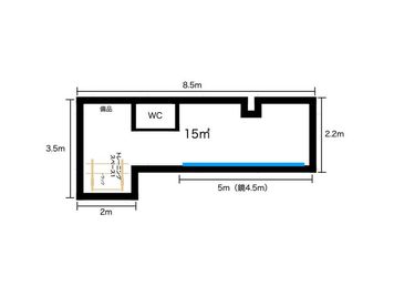 ・約15平米 - WHITEGYM横浜2号店 WHITEGYM横浜2号店/レンタルジムの室内の写真