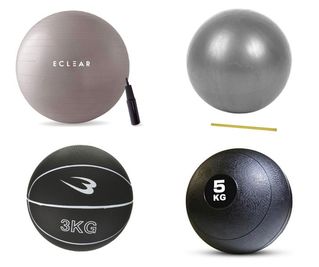 ・バランスボール
・ヨガボール2個
・メデシンボール（3kg、5kg） - WHITEGYM横浜2号店 WHITEGYM横浜2号店/レンタルジムの室内の写真