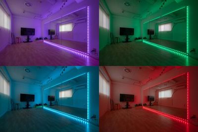 LEDライトでいつもと違う雰囲気でのご利用が可能
動画撮影にもおすすめ - レンタルスタジオOLI　吉祥寺の室内の写真